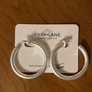 NEW Park Lane Silver Hoops